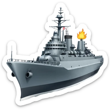 stwórz ikone Pancernika  jak z gry world of warships sticker