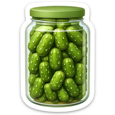 1 pickle, not in a jar but no face sticker
