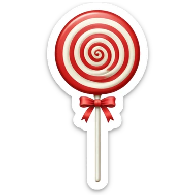 Vintage circus lollipop sticker