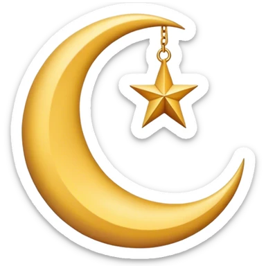 Ramadan crescent  sticker