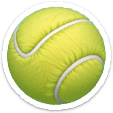 light blue tennis ball sticker