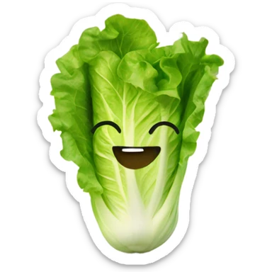 lettuce with happy face sticker