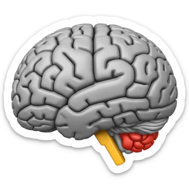 animation of brain turning around sticker