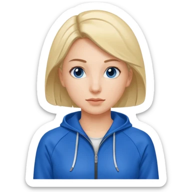 woman walks in a tracksuit   sticker