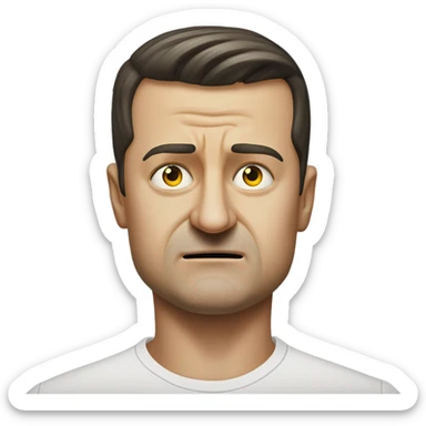 vladimir zelensky angry sticker