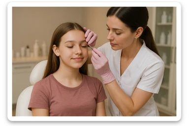 Sartaroshxonada soch olayotgan o'smirin ysta sticker