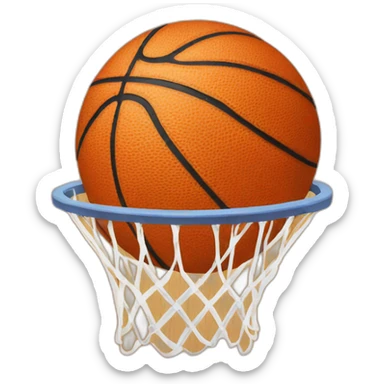 Basket ball sticker