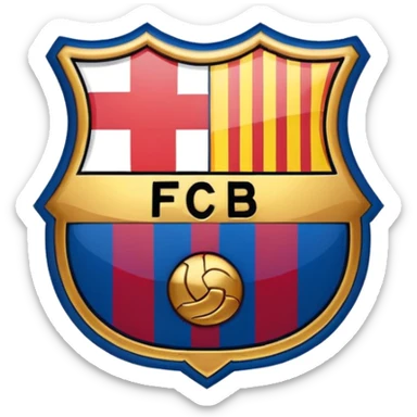 Insta emoji fc barcelona sticker