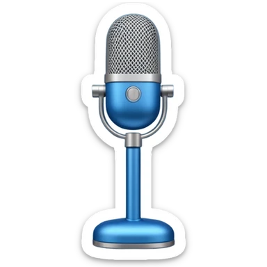 blue podcast sticker