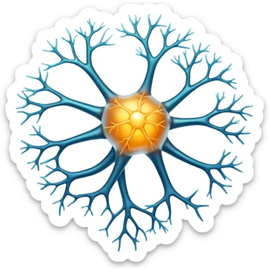 neuron with axon sticker