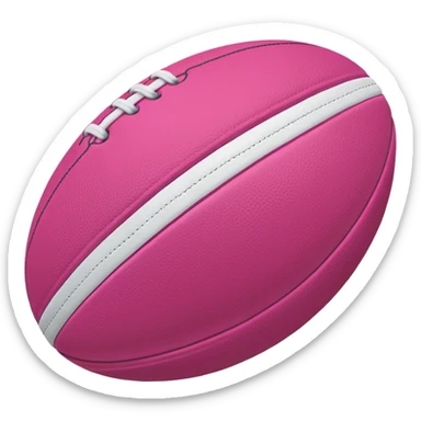 Rugby pink ball sticker