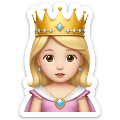petit bébé princesse sticker
