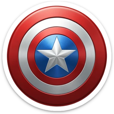 captain america shield emoji 3d sticker
