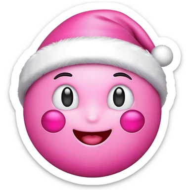 Chirsmas emoji pink aesthetic  sticker