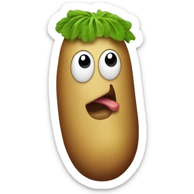 potato with a weiner  sticker