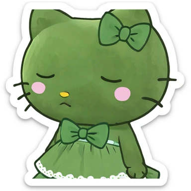 Hello kitty crying  sticker