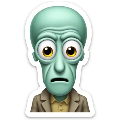 Squidward sticker