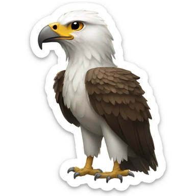 Un águila con una corona  sticker