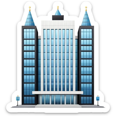 the building of Russia sticker