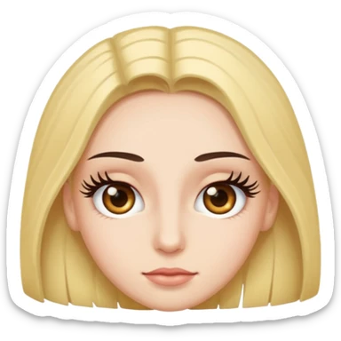 EYE LASHES BEAUTIFUL sticker