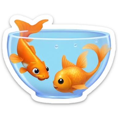 goldfish cat sticker