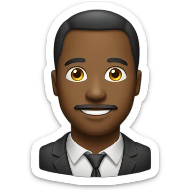 an african american gentleman from the hood sticker