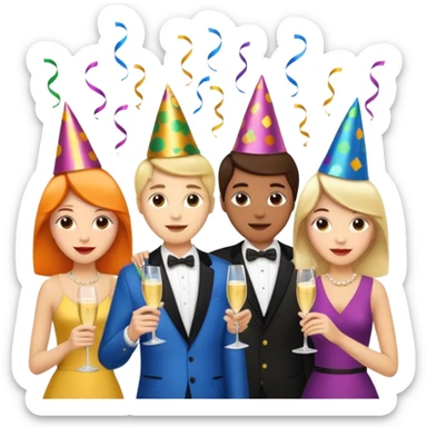 2026 new year eve sticker