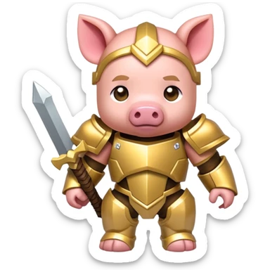 Minecraft baby Piglin sticker