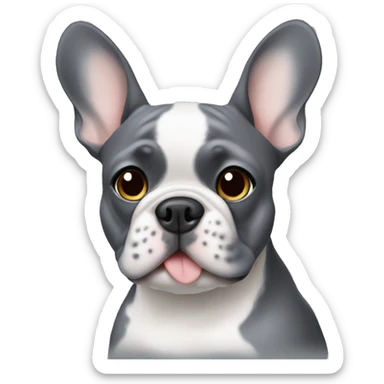 Grey frenchie  sticker