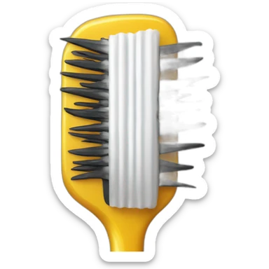 Poussin brosse à dents sticker