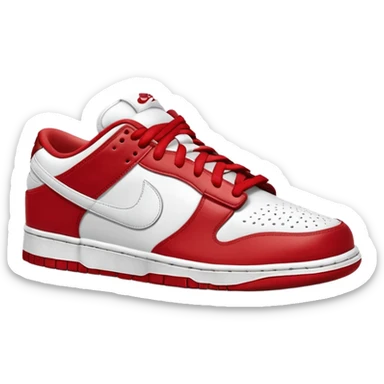 I want you to draw a Nike Dunk Low with the Nike logo facing right sticker