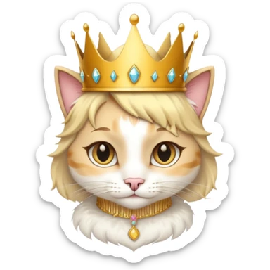 A pretty cat princess sticker