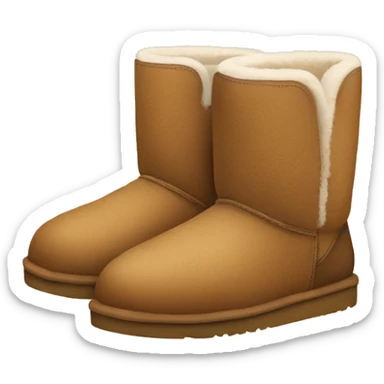 A short pair of uggs sticker
