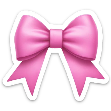 pink bow sticker
