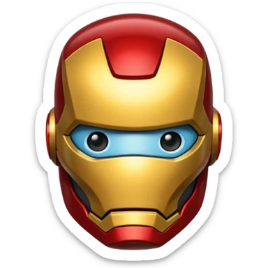 Generate a ironman emoj sticker