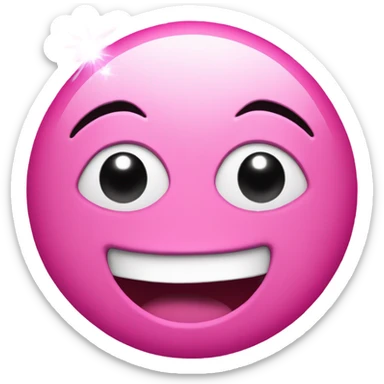 The word yay with pink sparkles sticker