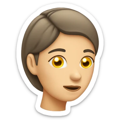 Womman massaging her head sticker