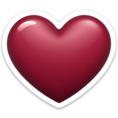 Heart autumn burgundy  sticker