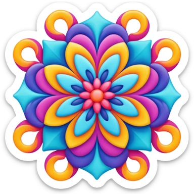 create more color designs using the 1st image sticker