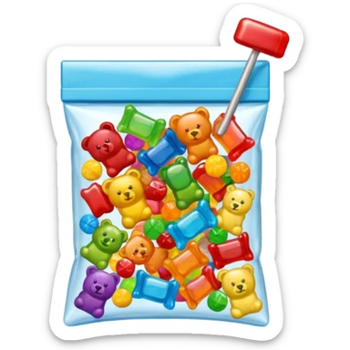 happy zip lock with pounder  sticker