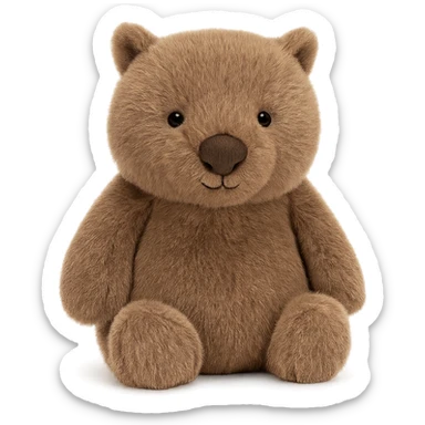 wombat jellycat plushie sticker