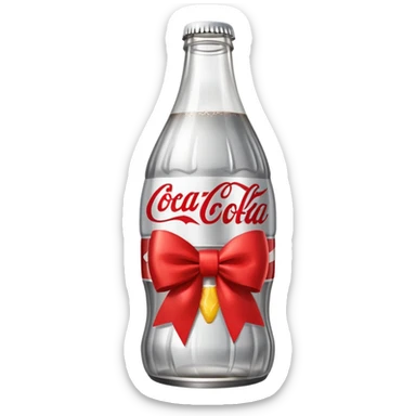 Diet coke coca cola with bow emoji sticker