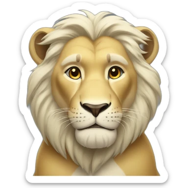 Whithe Simba sticker