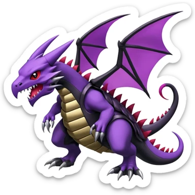 Skorupi-Drapion-Gligar-Gliscor-Pokémon-fusion (full body) sticker