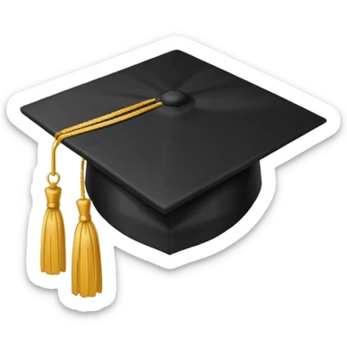 graduation cap sticker