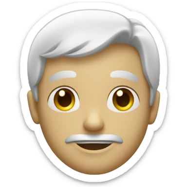 visage gêné sticker