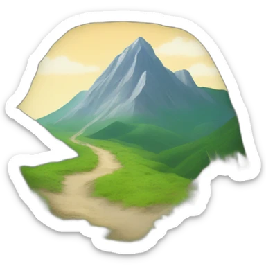 mountain trail sticker