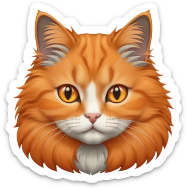 Cat whit a other cat  sticker