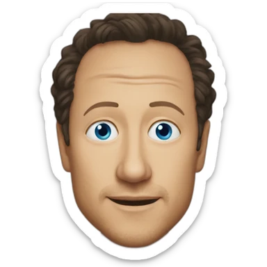 rob schneider blue eyes sticker