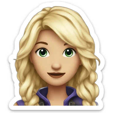 Evie from decendant 3 sticker